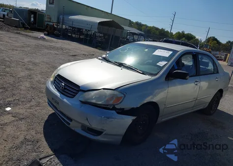 2003 Toyota Corolla Le z USA, uszkodzony, nr VIN 2T1BR32E13C136169
